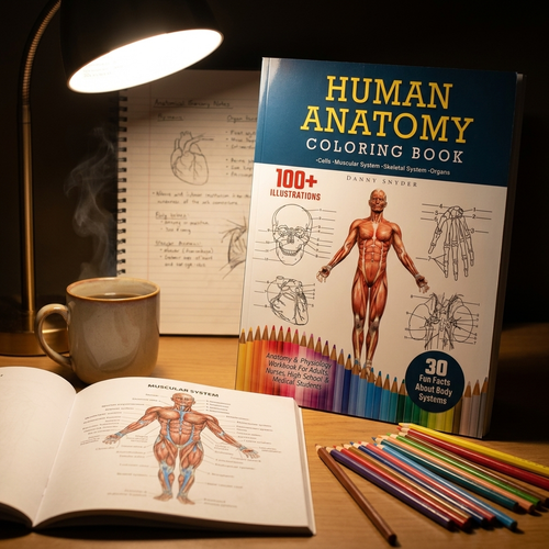 Solivax — Human Anatomy Coloring Book: 100+ Illustrations & Body Systems Facts