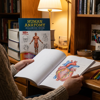 Solivax — Human Anatomy Coloring Book: 100+ Illustrations & Body Systems Facts